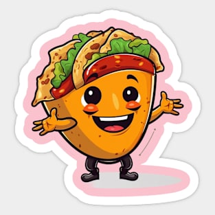 kawaii Taco cehees T-Shirt cute potatofood funny Sticker